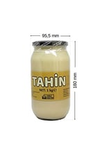 Laçoko 1 Kg Cam Kavanoz Tahin -%100 Doğal - Şekersiz- Katkısız - Veganlara Uygun - İnce Öğütülmüş Susam - Geleneksel Lezzet - Kahvaltı İçin İdeal - Pekmezle Karıştırılabilir - Demir Kaynağı