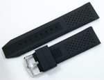 Lacost Model Silikon Saat Kordonu Siyah 20mm Slikon Kordon Kolçak
