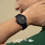 Lacoste Erkek analog kuvars saat silikon bileklik