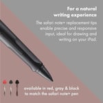 LAMY safari note+ Stylus Kalem yedek uçları siyah (2 adet) - değiştirilebilir Lamy Z130 uç - Apple Pencil alternatifi Lamy safari note+ için Stylus Kalem uçları