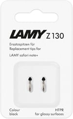 LAMY safari note+ Stylus Kalem yedek uçları siyah (2 adet) - değiştirilebilir Lamy Z130 uç - Apple Pencil alternatifi Lamy safari note+ için Stylus Kalem uçları