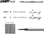 Lamy TR-mine M63 B (Siyah) - Seçenekler: Strichbreite M, Strichbreite B