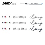 Lamy Tükenmez Kalem Refili Tekli Mavi (F) - Seçenekler: 1 x, B 太字, Strichbreite B, Strichbreite Breit, 1-Paket...