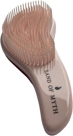 LAND OF MYTH - LOM1010 Curved Detangler, Yetişkin & Çocuklar İçin Kavisli Dolaşık Saç Açma ve Düğüm Çözücü Tarak & Fırça, Islak, Kuru, Düz, Kıvırcık Saçlar İçin (Rose Gold)