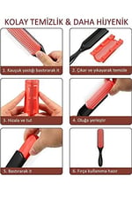 LAND OF MYTH - LOM1211 Styling Brush 9 Sıra Şekillendirme Fırçası Curly Girl Kıvırcık Kız Metodu Fırçası (Siyah)