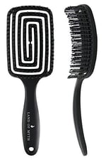 LAND OF MYTH - LOM1271 Üç Boyutlu Esnek Saç Açma ve Tarama Fırçası, Flexible Pro Brush (Siyah)