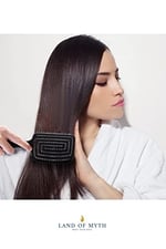 LAND OF MYTH - LOM1271 Üç Boyutlu Esnek Saç Açma ve Tarama Fırçası, Flexible Pro Brush (Siyah)