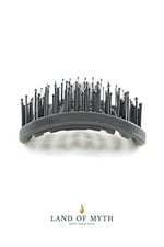 LAND OF MYTH - LOM1271 Üç Boyutlu Esnek Saç Açma ve Tarama Fırçası, Flexible Pro Brush (Siyah)