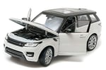 Land Rover Range Rover Sport, beyaz/siyah, model araba, hazır model, Welly 1:24
