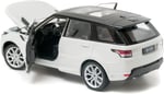 Land Rover Range Rover Sport, beyaz/siyah, model araba, hazır model, Welly 1:24