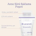 Lansinoh Anne Sütü Saklama Poşeti 50 adet - Seçenekler: 25 Adet, 50 Adet
