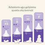 Lansinoh Natural Wave Biberon Emziği Ekstra Yavaş Akışlı (0 Ay)