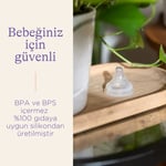 Lansinoh Natural Wave Biberon Emziği Orta Akışlı - Seçenekler: 0-13 kg, Hızlı Akışlı, Yavaş Akışlı