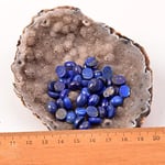 Lapis Lazuli Taşı Kabaşon - 6 * 8 mm Yüzük ve Kolye Taşı - Taş Sandığı
