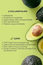 Las Frutas Yemeklik Avokado Yağı 1 Lt –%100 Doğal, Yüksek Isıya Dayanıklı, Soğuk Sıkım