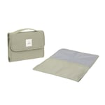 Lassig Changing Pouch XL Bebek Alt Değiştirme Organizer Mavi ve Yeşil Renk Seçenekli | Taşınabilir Bakım Çantası ve Alt Değiştirme Matı (Yeşil)