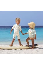 LASSIG Flowers UV Korumalı Kısa Kollu Mayo Tişört Sea Foam;Mavi6-12 Ay