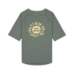 Lassig Sunshine UV Korumalı Kısa Kollu Mayo Tişört Deep Olive 12-18 Ay