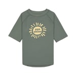 Lassig Sunshine UV Korumalı Kısa Kollu Mayo Tişört Deep Olive 12-18 Ay