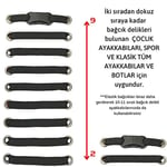 Lastikli Ayakkabı Bağcığı, TakBırak Akıllı Bağlanmayan Bağcık 1 Çift