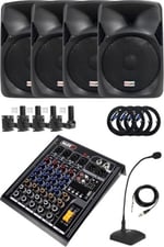 Lastvoice Hall Paket-4 Ses Sistemi Mixer Hoparlör Paketi (Kapalı Alan toplantıları İçin)