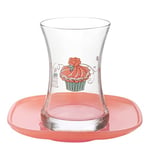 Lav Cupcake 12'li Çay Seti