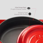 Lava Casserole Çok Fonksiyonlu, 3.40 Litre LVYST28K2R, Kırmızı/Siyah