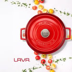 Lava Casserole Çok Fonksiyonlu, 3.40 Litre LVYST28K2R, Kırmızı/Siyah