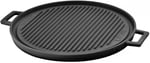 Lava Döküm Yuvarlak Çift Yön Izgara Tavası Döküm Demir Yekpare Çift Kulplu Çap(Ø)34cm. - Bedenler: 28 cm, 34 cm