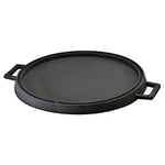 Lava Döküm Yuvarlak Çift Yön Izgara Tavası Döküm Demir Yekpare Çift Kulplu Çap(Ø)34cm. - Bedenler: 28 cm, 34 cm