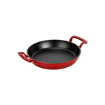Lava Döküm Yuvarlak Kulplu Yumurta Sahanı Tava, 16 cm, Siyah