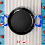 Lava Döküm Yuvarlak Sahan Döküm Demir Yekpare Çift Kulplu Çap(Ø)16cm. Mavi