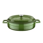 Lava Metal Dökme Demir Tencere, Yeşil, 28 cm
