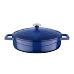 Lava Metal Döküm Çok Amaçlı Yayvan Tencere, Trendy, 24 cm, 2.47 L, Mavi
