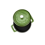 Lava Metal Döküm Mini Tencere, 10 cm, 0.35 L Hacim, Yeşil