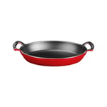 Lava Metal Oval Kuplu Döküm Tava 23x17, Kırmızı - Seçenekler: 23x17, 27x20