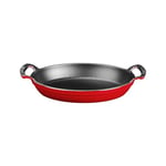 Lava Metal Oval Kuplu Döküm Tava 23x17, Kırmızı - Seçenekler: 23x17, 27x20