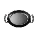 Lava Metal Oval Kuplu Döküm Tava 27x20, Kırmızı - Seçenekler: 23x17, 27x20