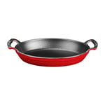 Lava Metal Oval Kuplu Döküm Tava 27x20, Kırmızı - Seçenekler: 23x17, 27x20