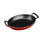 Lava Metal Oval Kuplu Döküm Tava 27x20, Kırmızı - Seçenekler: 23x17, 27x20
