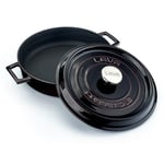 Lava Metal Premium Serisi - Döküm Çok Amaçlı Tencere, Yuvarlak, 28 cm, Majolik Mor