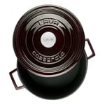 Lava Metal Premium Serisi - Döküm Çok Amaçlı Tencere, Yuvarlak, 28 cm, Majolik Mor