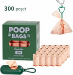 Lavantalı Köpek Dışkı Poşeti – 300 Adet / 20 Rulo, Ekstra Kalın & Dayanıklı, Sızdırmaz, Çevre Dostu (Turuncu)