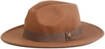 laviyonsa Camel Kovboy Keçe Şapka Unisex-1