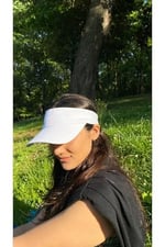 laviyonsa Tenisçi Vizör Kumaş Şapka-1