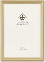 Lawrence Frames antik pirinç 5 x 7 fotoğraf çerçevesi – Boncuk sınır tasarım - Seçenekler: 3.5x5 Double, 4x5, 4 x 6 Dual, 4x6, 5 x 7 Dual, 5x7