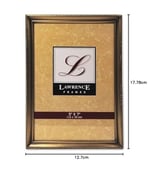 Lawrence Frames antik pirinç 5 x 7 fotoğraf çerçevesi – Boncuk sınır tasarım - Seçenekler: 3.5x5 Double, 4x5, 4 x 6 Dual, 4x6, 5 x 7 Dual, 5x7