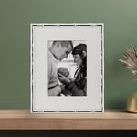Lawrence Frames Bambu Tasarım Metal Çerçeve, 8x10, Mat 5x7, Gümüş