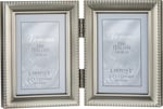 Lawrence Frames Kalay resim çerçevesi, menteşeli, 2 x 3 cm, antik görünüm, inci kenarlı - Seçenekler: 2.5x3.5 Double, 3.5x5, 4x5, 4x6, 4x6 Triple, 5x5...