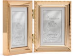 Lawrence Frames Klasik Boncuk Resim Çerçevesi, 2,5x3,5 Çift, Altın, 2 Adet